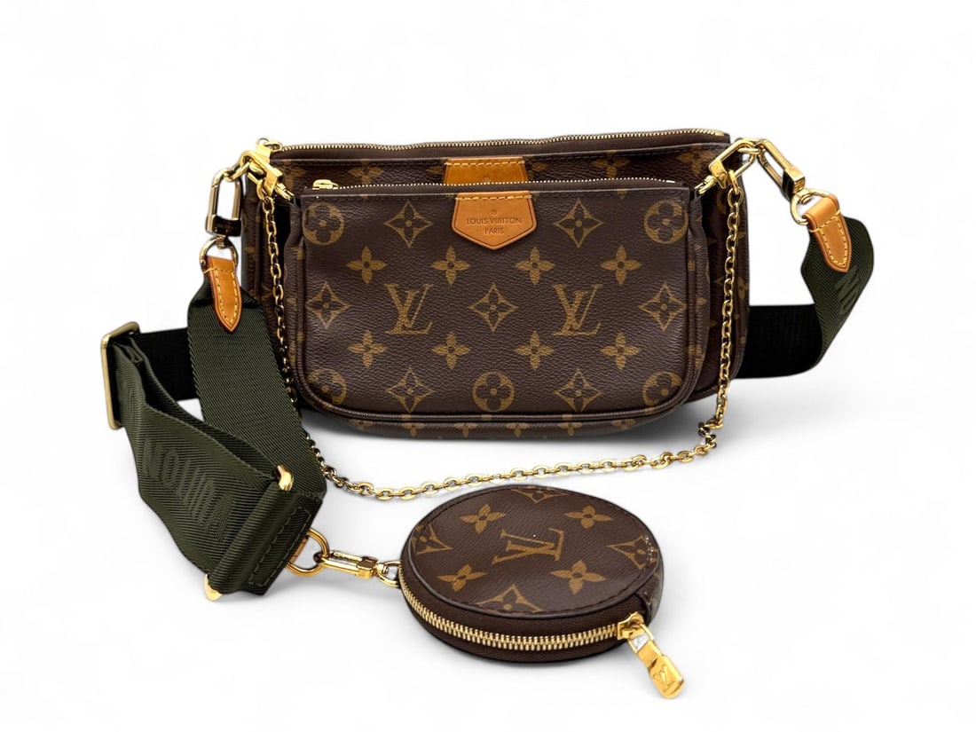 Louis Vuitton Multi Pochette Accessoires - Multi-Functional Luxury: The spectacular Louis Vuitton Multi Pochette Accessoires, a masterpiece of multi-functional design that has taken the fashion world by storm. Featuring a combination of Monogram canvas and vibrant gre