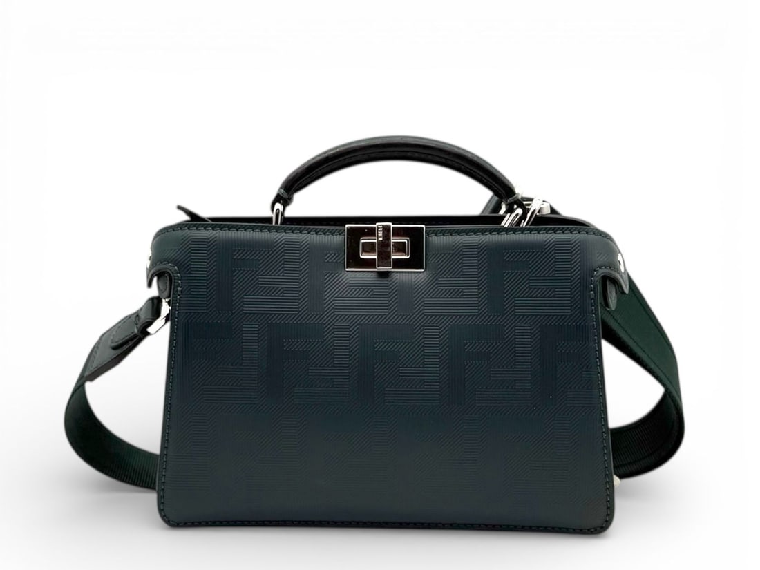 Fendi Peekaboo English Green Leather - Radiant & Majestic Icon (1 of 5)