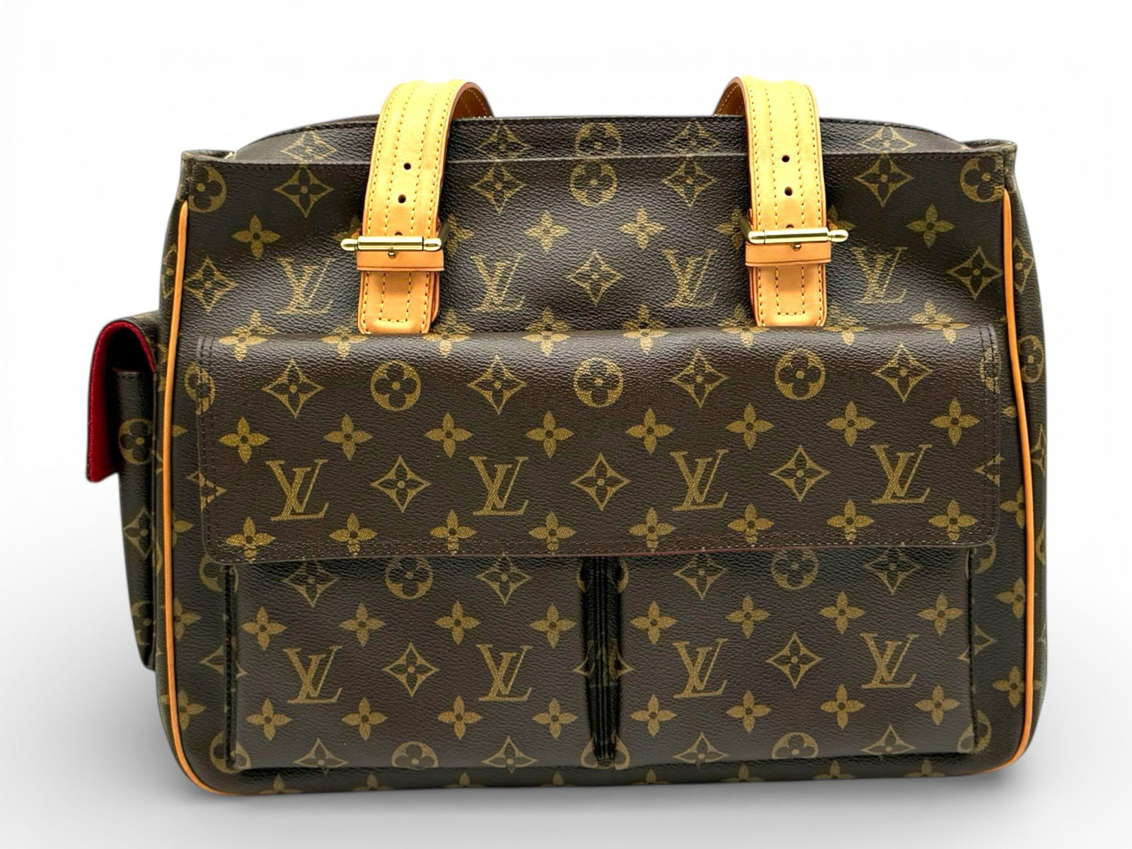 Louis Vuitton Multipli Cite - Elegant Monogram Handbag with Luxurious Gold Accents (1 of 7)