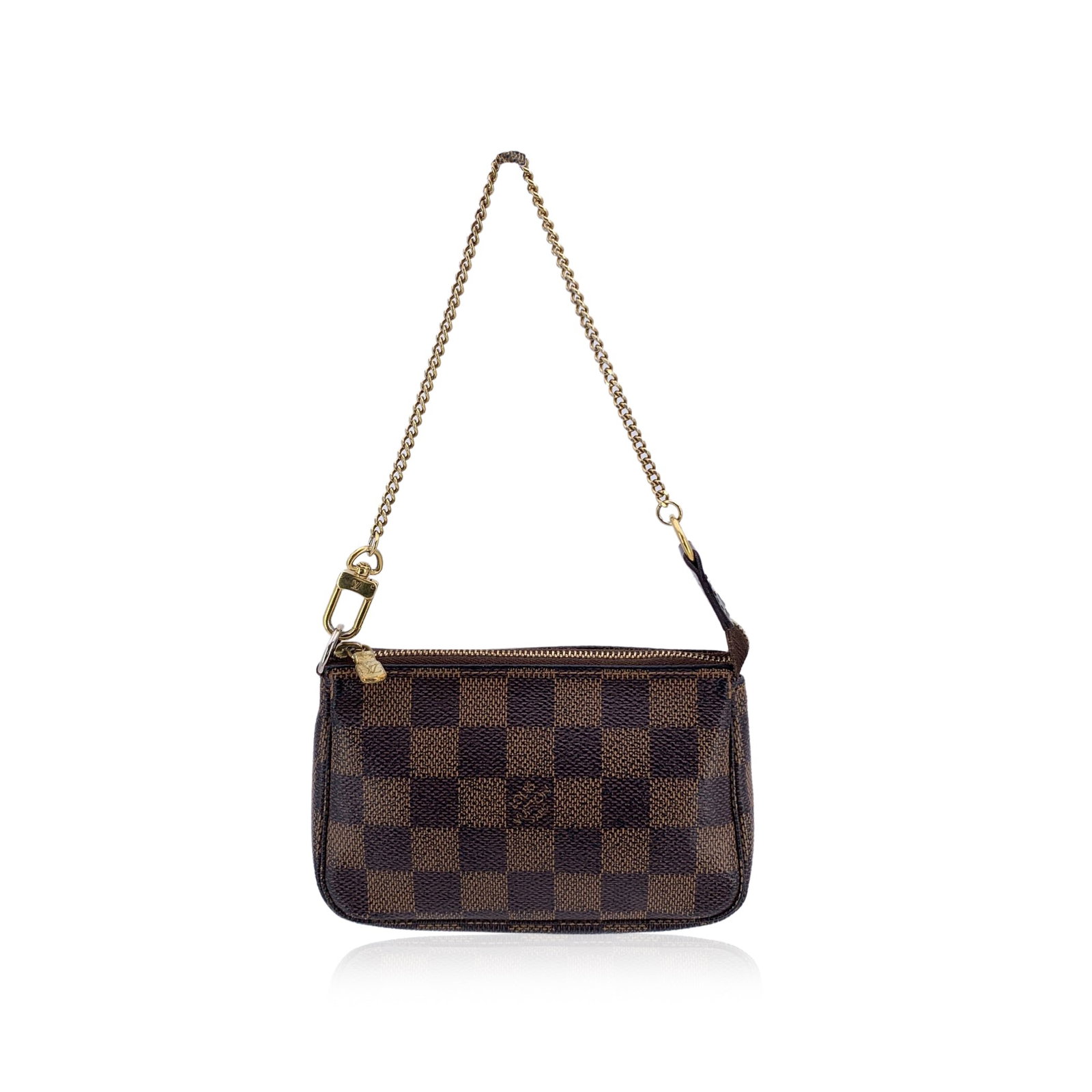 Louis Vuitton Cloth Clutch Bag Pochette Accessoire: This beautiful item will come with a Certificate of ity provided by Entrupy. The certificate will be provided at no further cost Introducing the Louis Vuitton Mini Pochette Accessoires, a compact and