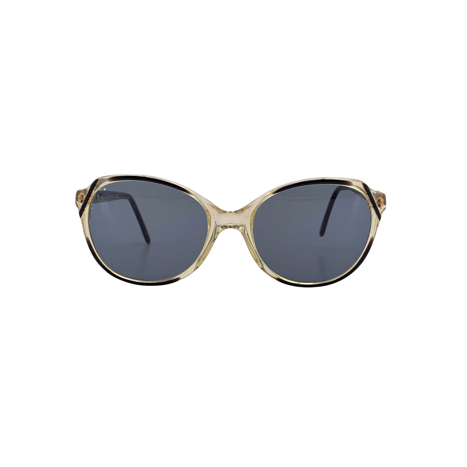 Yves Saint Laurent Vintage Plastic Sunglasses: Evoking the bold elegance of 1980s haute couture, these Yves Saint Laurent Vintage Sunglasses VIRGILE are a striking example of the Maison's flair for dramatic, statement-making eyewear. Crafted in Fr