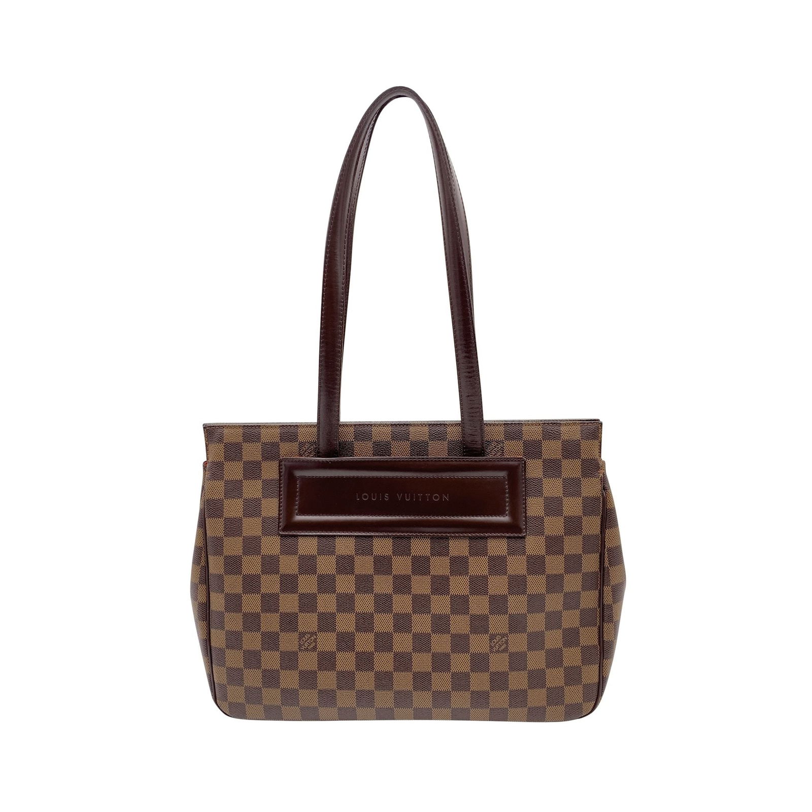 Louis Vuitton Cloth Tote Bag Parioli: There are bags that feel like a small piece of Parisian elegance carried through time-and the Louis Vuitton Parioli is one of them. This vintage Damier Ebene canvas tote from the 2000s, made in France