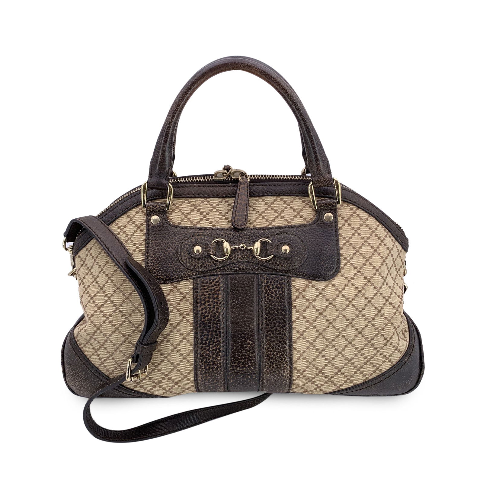 Gucci Cloth Handbag Catherine Satchel (1 of 8)