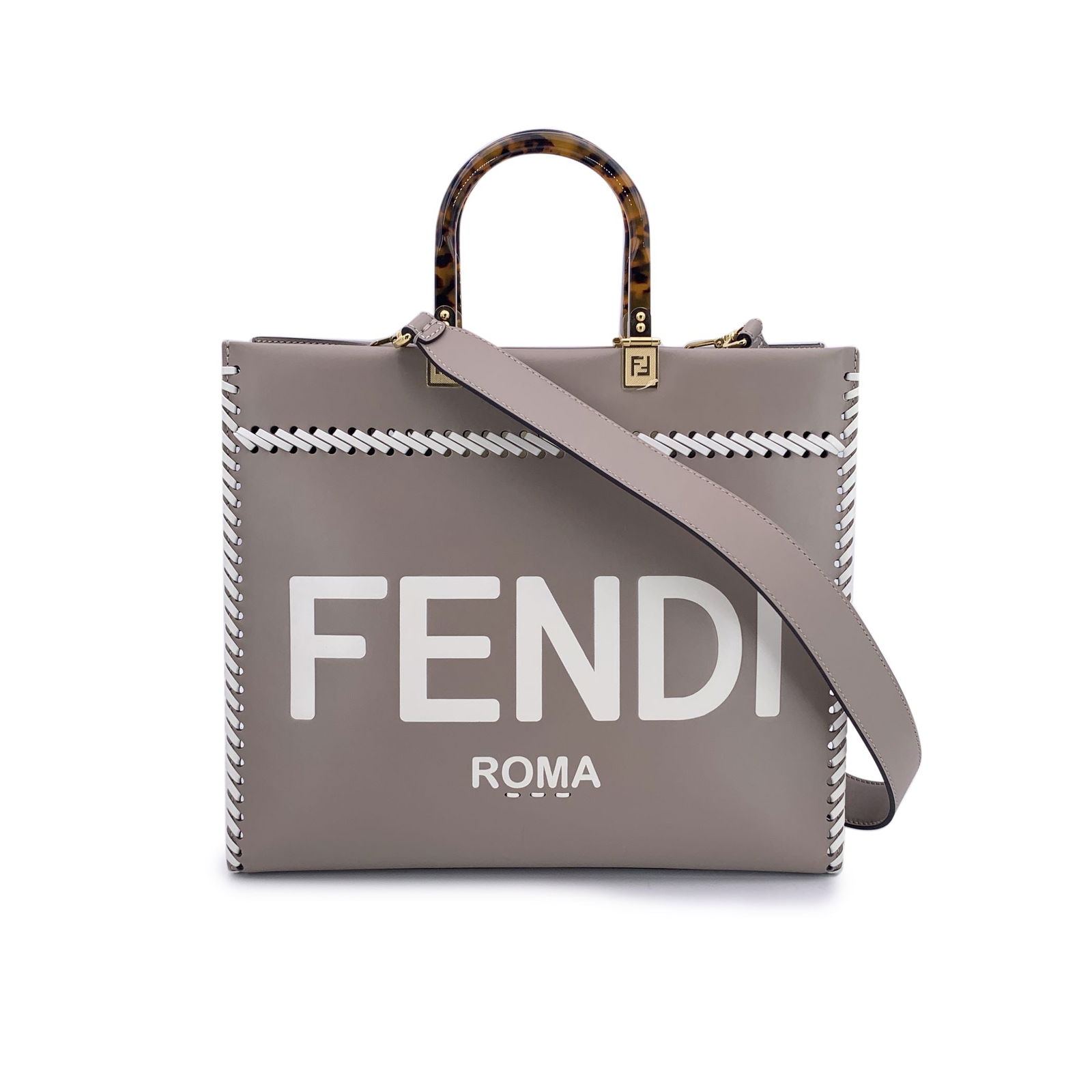 Fendi Leather Tote Bag Sunshine (1 of 7)