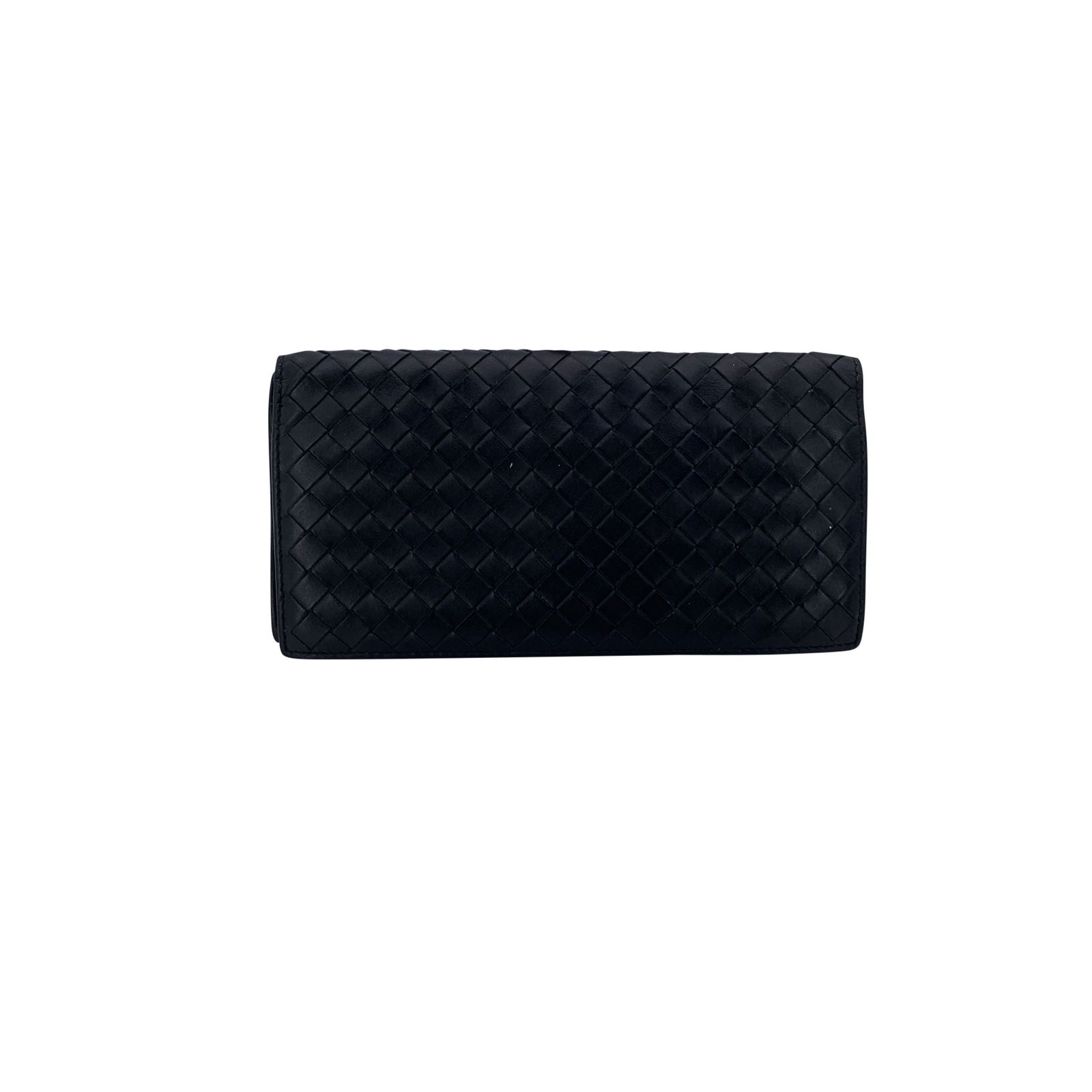 Bottega Veneta Leather Wallet: A timeless expression of Bottega Veneta craftsmanship, this black Intrecciato leather wallet embodies the brand's understated luxury and dedication to artisanal design. Made in Italy between 2010 and