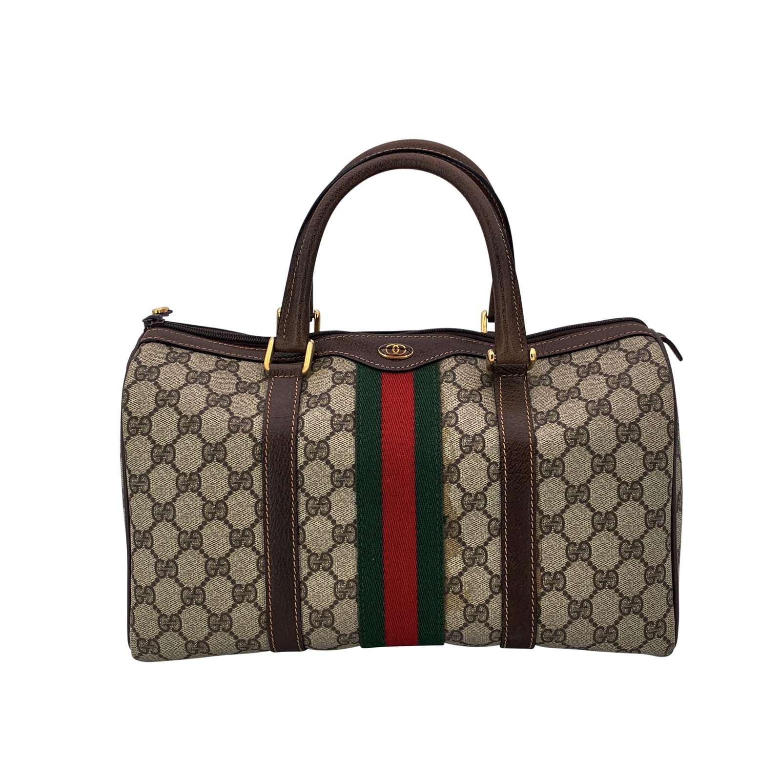 Gucci Vintage Cloth Handbag Ophidia Boston (1 of 8)