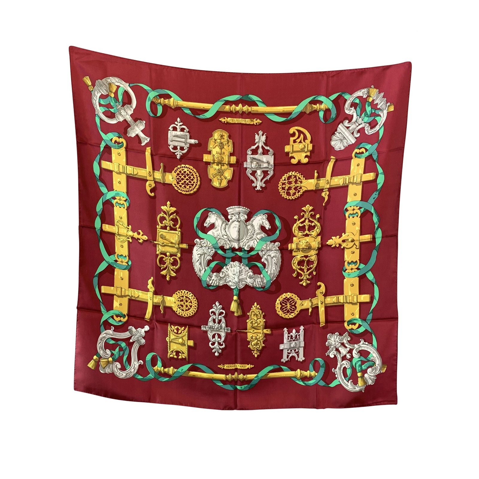 Hermes Vintage Silk Scarf Ferronnerie (1 of 8)