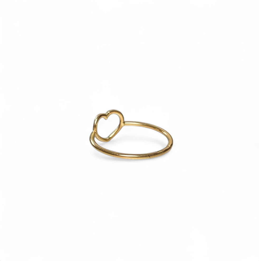 18K solid gold Heart Ring - 2