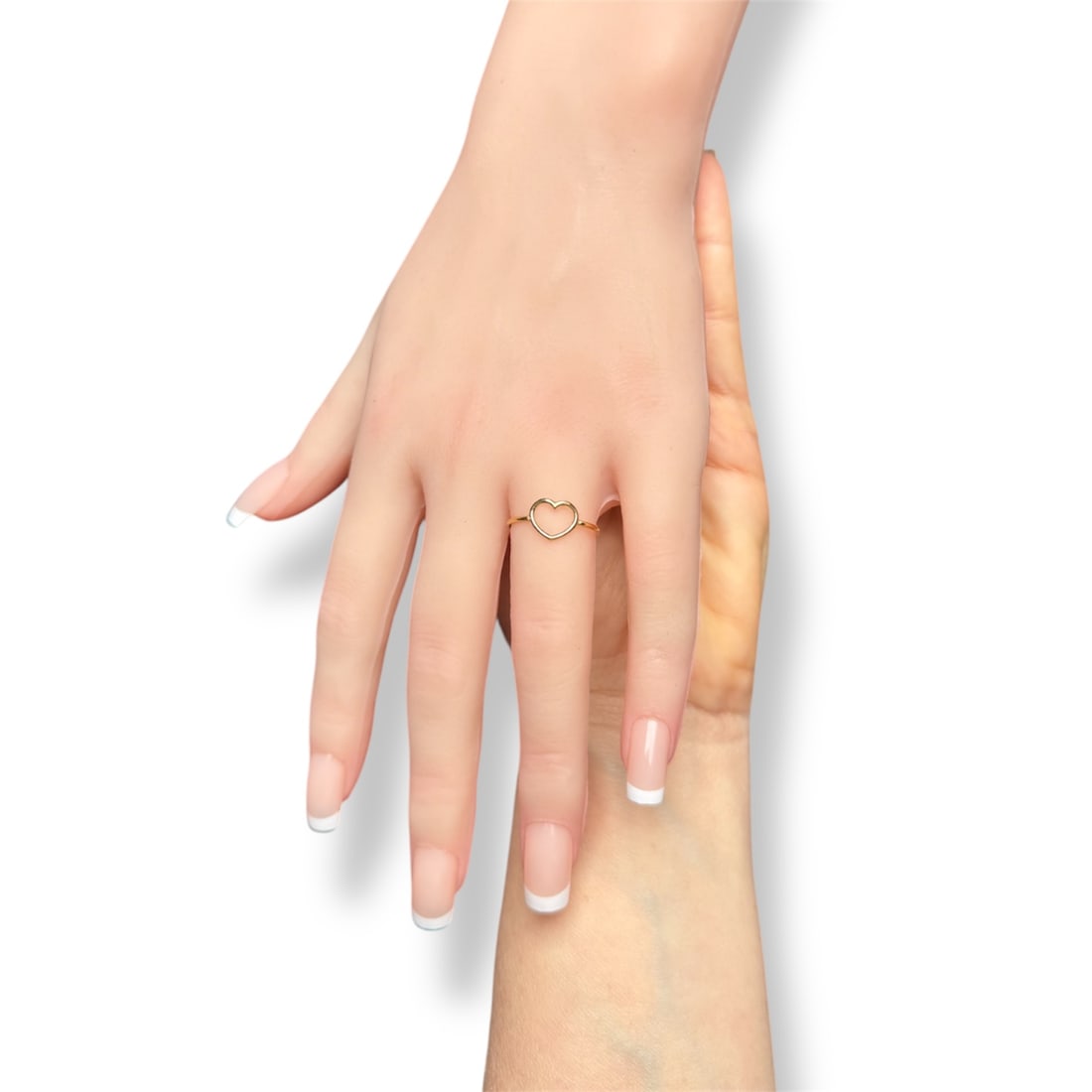 18K solid gold Heart Ring - 4