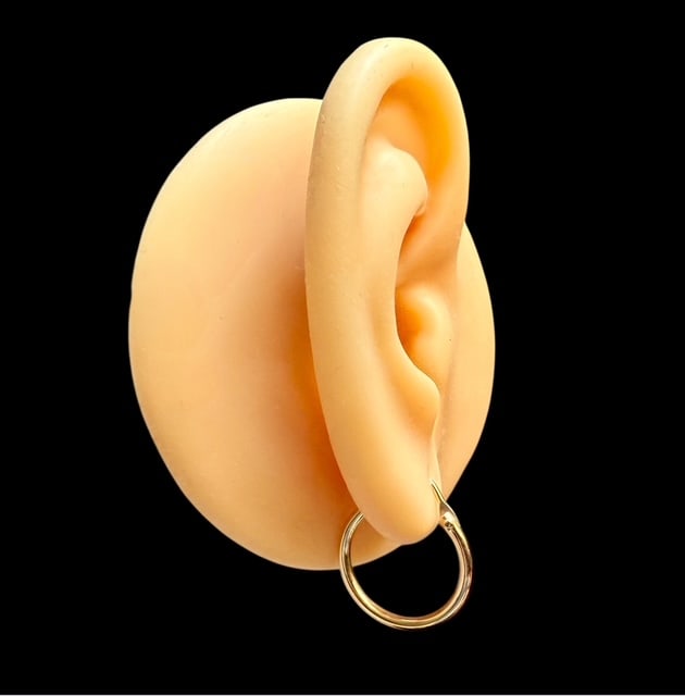 18k solid gold Earrings - 4