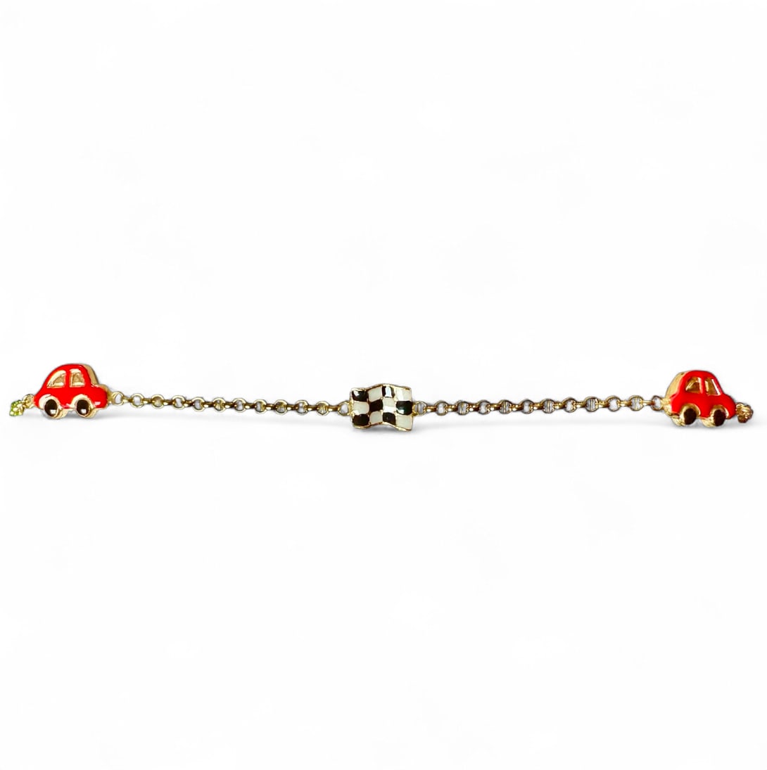 Super sweet 18k solid gold kids Bracelet made in Italy: Super sweet 18k solid gold kids Bracelet made in Italy Length 5,5in weight: 1.9gr SKU: 3B