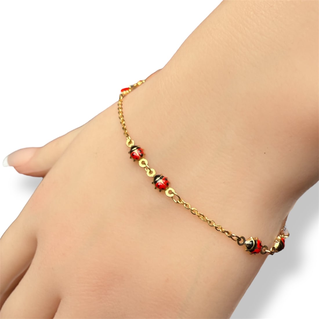 Super sweet 9k solid gold kids Bracelet made in Italy: 9k solid gold kids Bracelet made in Italy Length 5,5in weight: 1.7gr SKU: 4B