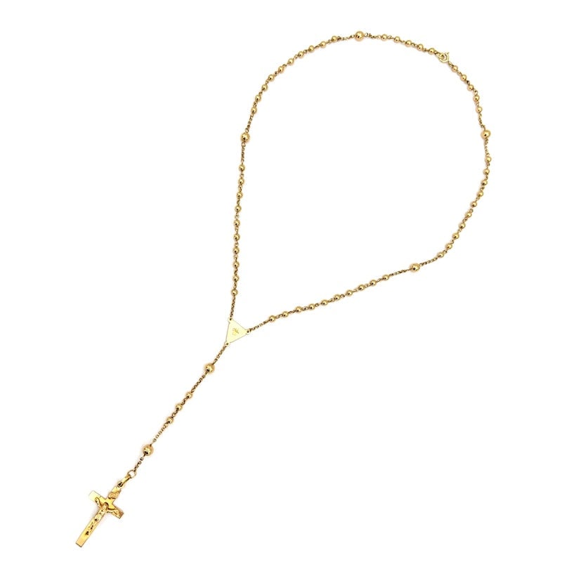 Yellow gold rosary necklace; 10.90 gr. (1 of 9)
