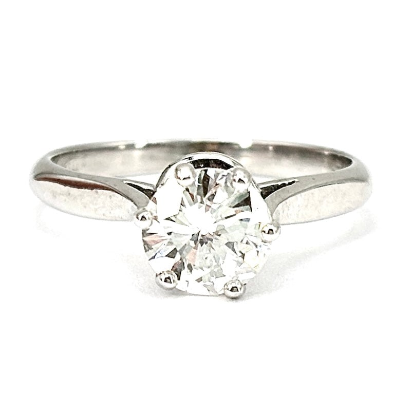 White gold solitaire ring, 0.98 ct; 2.85 gr. (1 of 7)