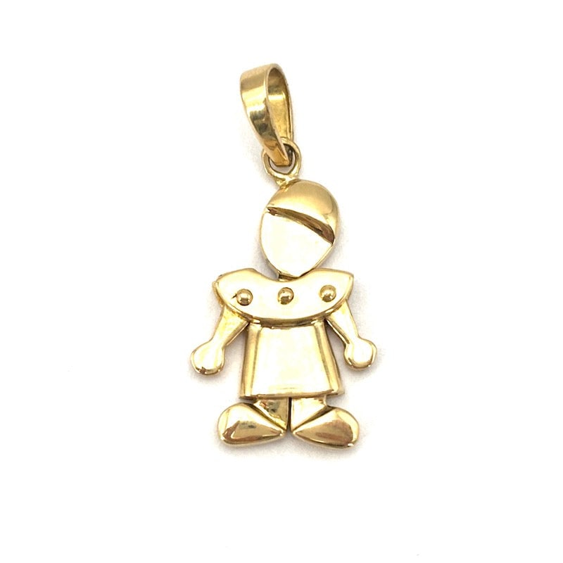 Pierrot charm pendant 18 kt yellow gold; 4.68 gr (1 of 5)