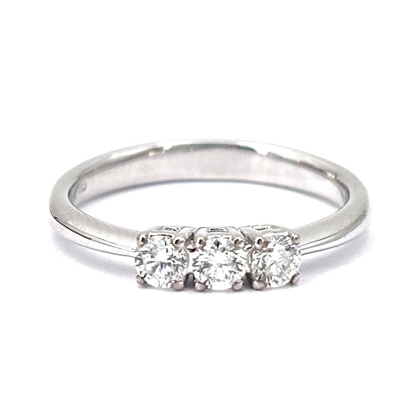 Trilogy ring brilliants and white gold - 0.40 ct; 2.88 gr (1 of 6)