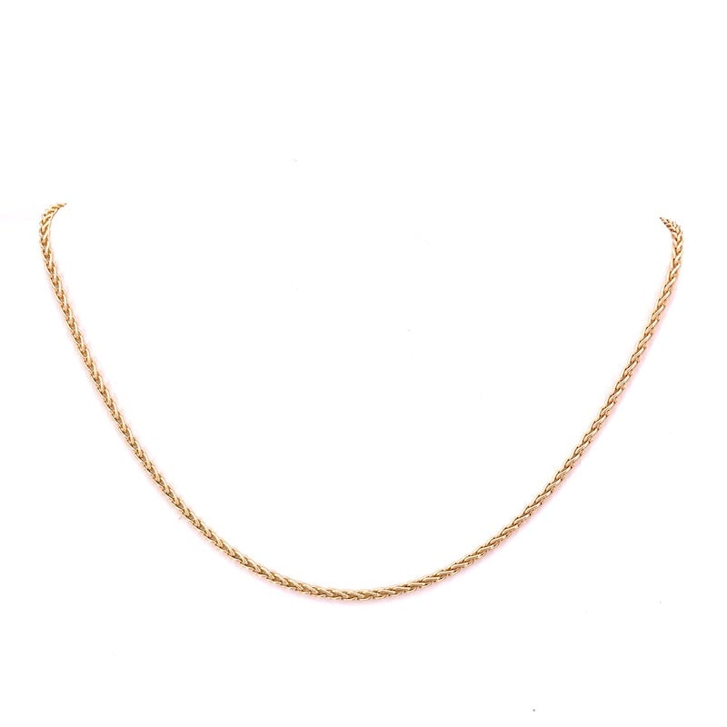 Yellow gold, Byzantine chain choker necklace; 39 cm, 10 gr. (1 of 5)