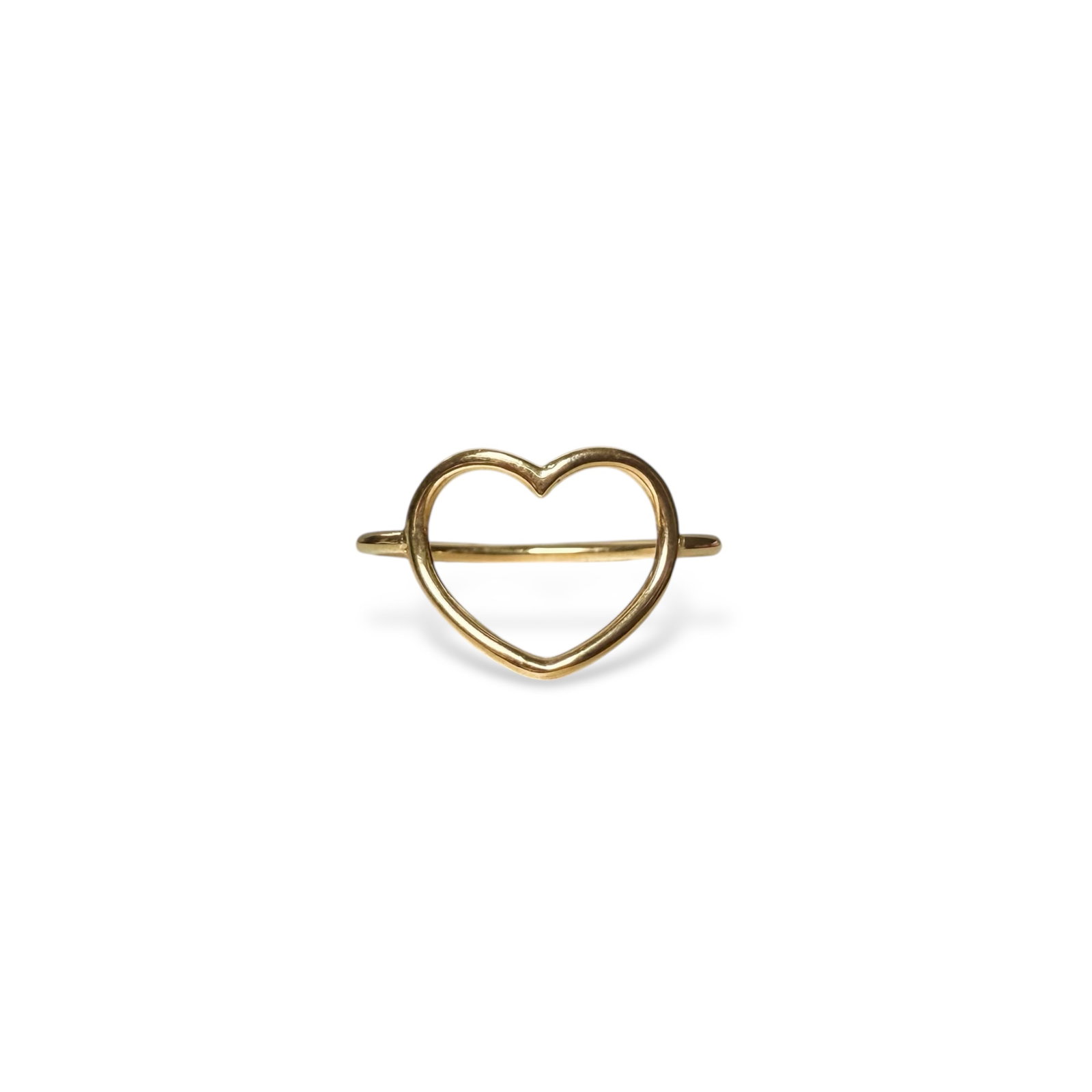 18K solid gold Heart Ring: 18K solid gold Heart Ring SIZE: US 6+3/4 weight: 1.3gr SKU: CM