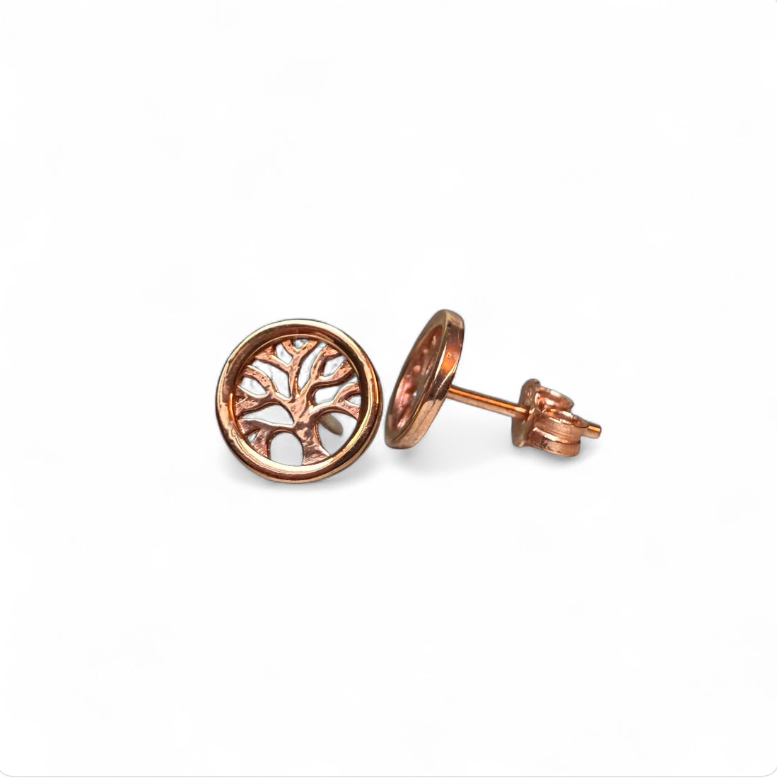 18k solid gold Life Tree kids' Earrings: 18k solid gold Life Tree kids' Earrings weight: 1.7gr SKU: 9B Our company's certification is available for free, upon request If you wish to receive any other international lab certification, as GRS, 