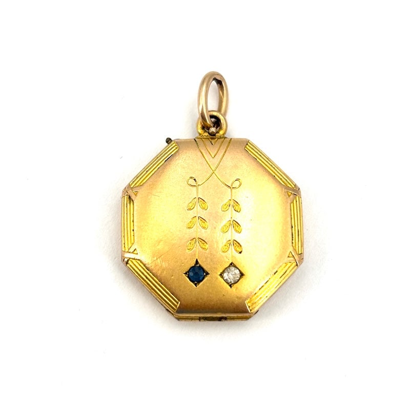 Antique Casole pendant, 14kt gold; 4.18 gr (1 of 8)