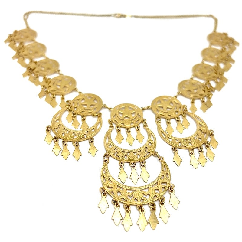 Bohemian necklace, yellow gold; 38 cm, 27.27 g (1 of 8)