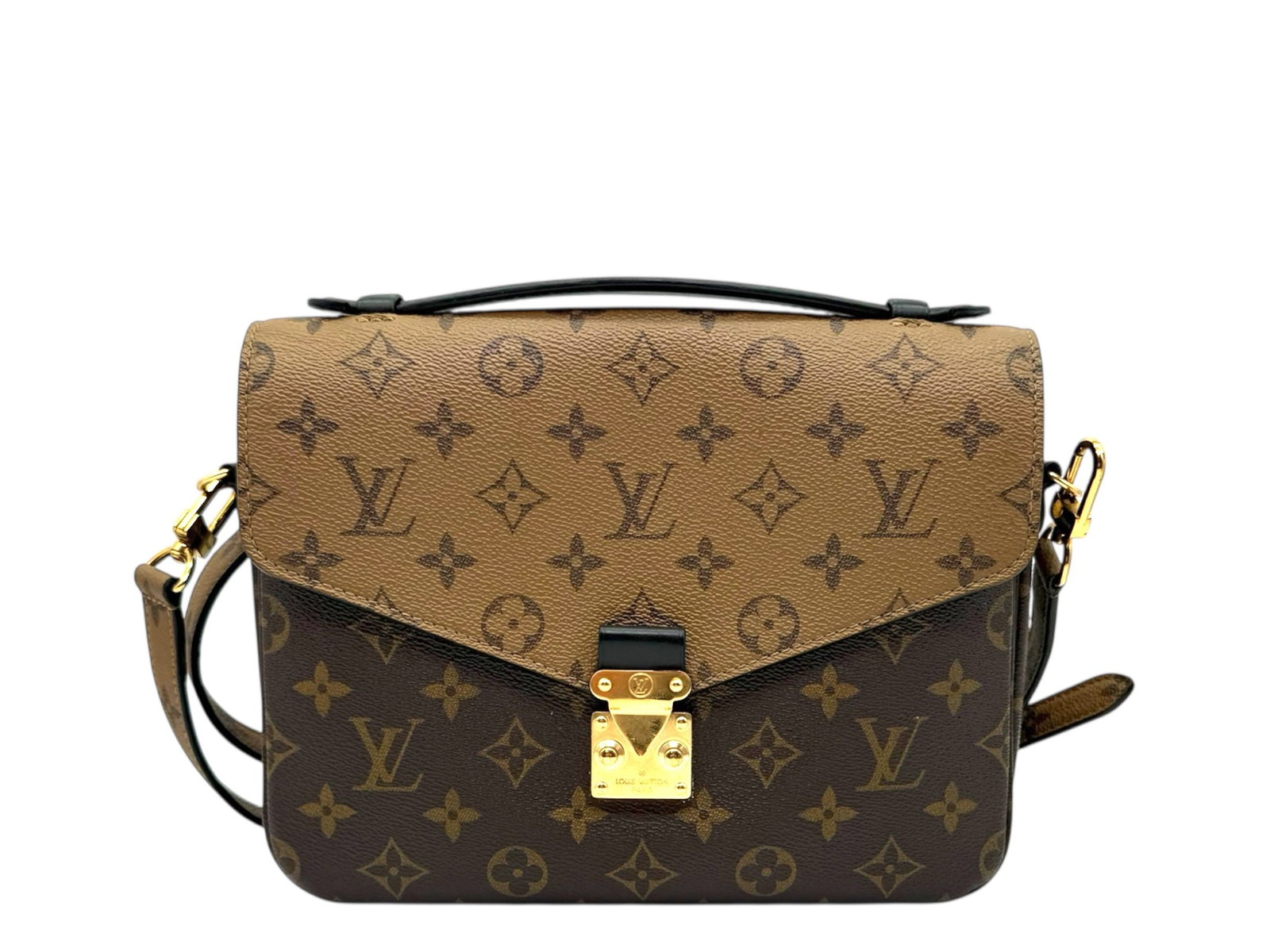 Louis Vuitton Metis Bicolor Chic Monogram Elegant Crossbody Bag: A refined expression of modern luxury, the Metis Bicolor captivates with classic Monogram canvas enhanced by a sophisticated two-tone design. Structured yet versatile, it offers effortless elegance an