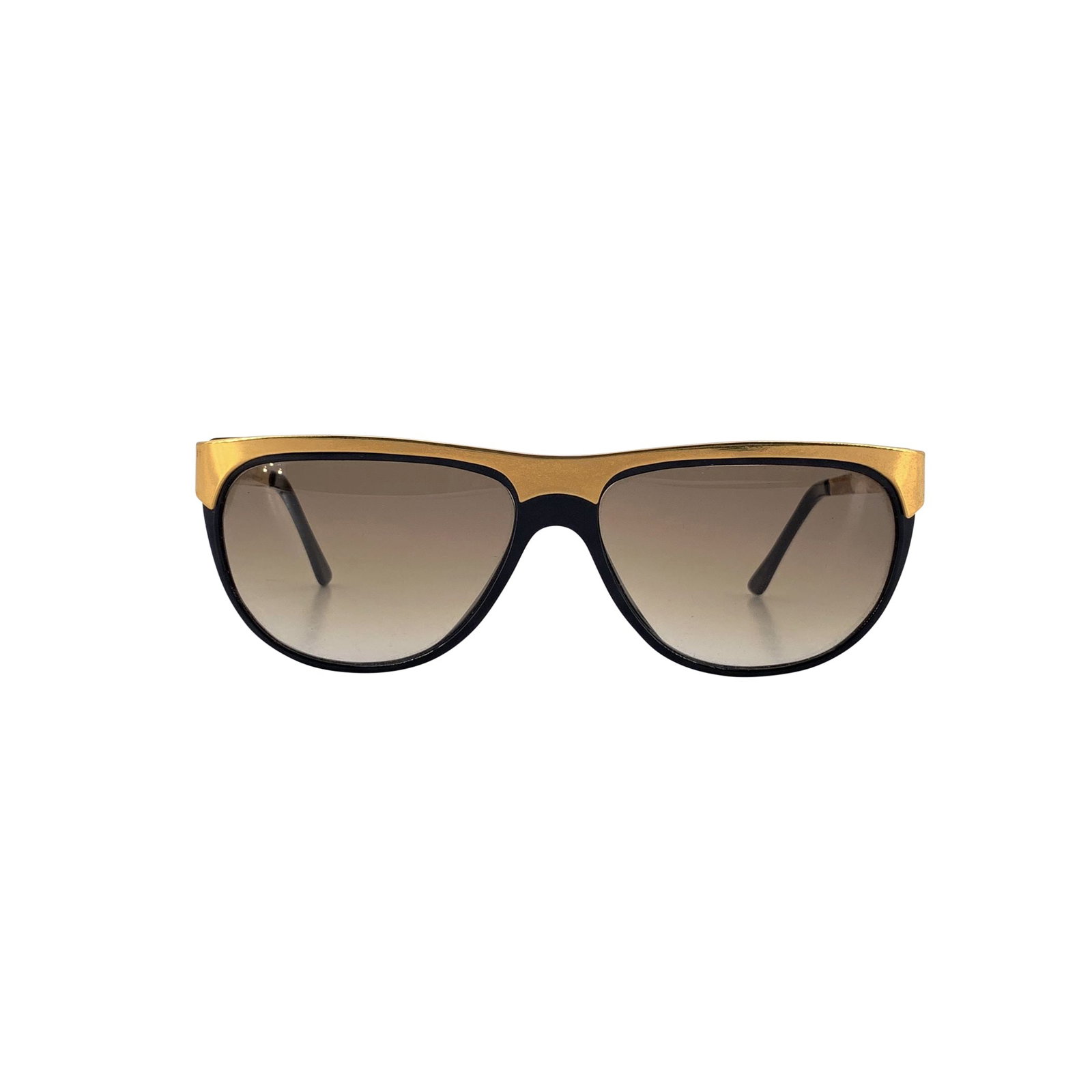 Other Brand Vintage Plastic Sunglasses: Straight from the bold style decade of the 1980s, these Piave Vintage Rectangle Sunglasses Mod. 330 reflect the perfect balance of sleek minimalism and Italian flair. Their black front frame exudes ti