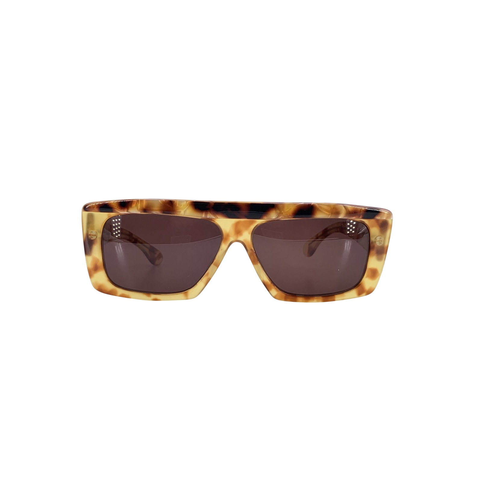 Other Brand Vintage Plastic Sunglasses: Step into the understated elegance of 1980s Italian design with these Nouvelle Vague Vintage Sunglasses HOLLY, a timeless piece that combines classic shape with vintage sophistication. Crafted in Ital