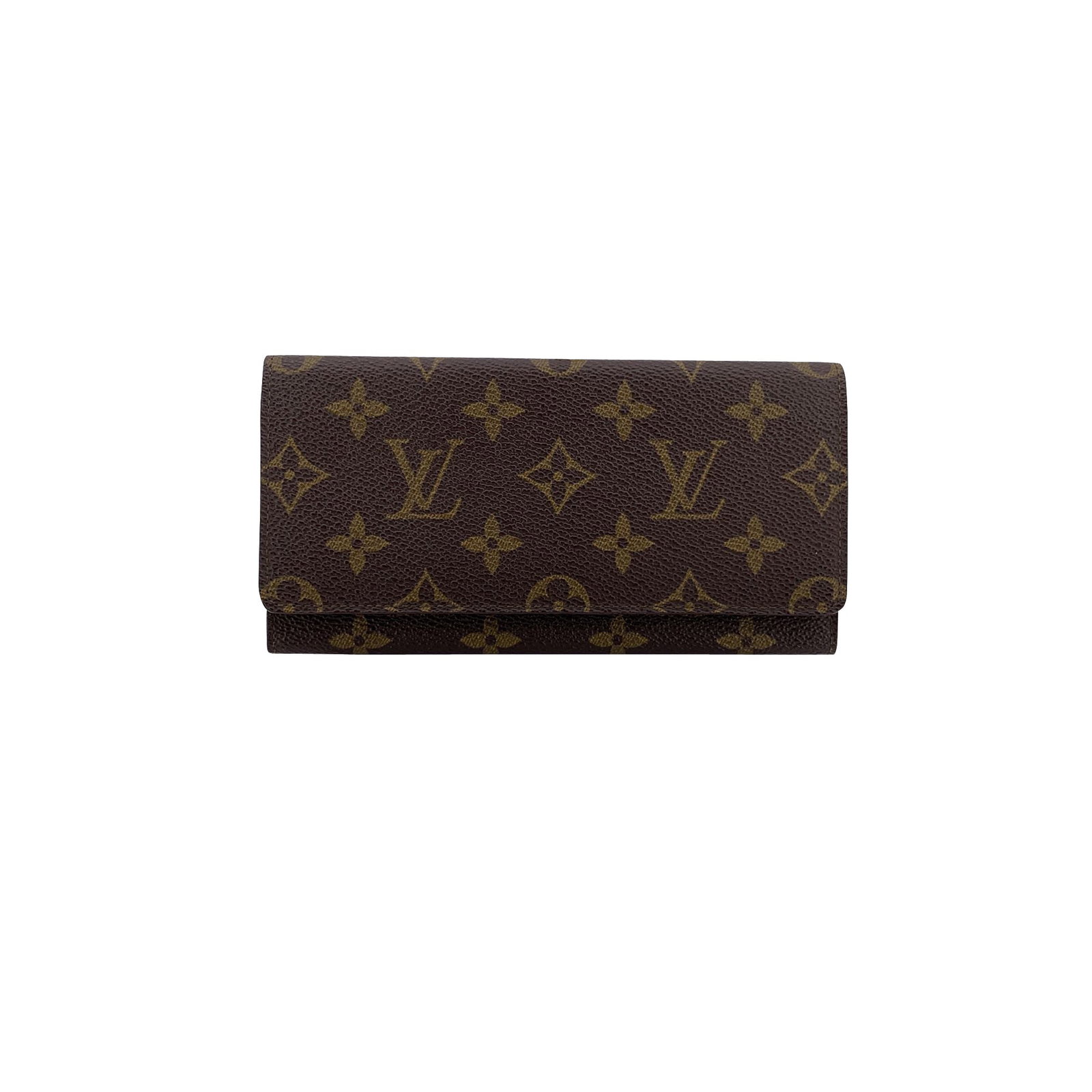 Louis Vuitton Vintage Cloth Wallet: Step into timeless elegance with this vintage Louis Vuitton long bifold bill wallet, crafted from the Maison's signature brown monogram canvas. A classic piece that reflects the golden era of Louis Vu