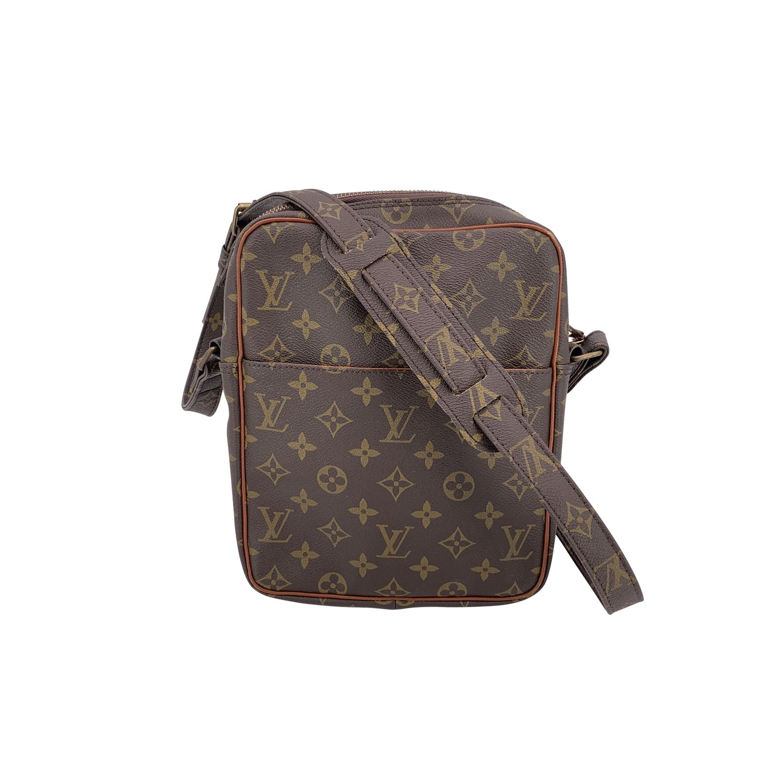 Louis Vuitton Vintage Cloth Crossbody Bag Marceau Messenger: LOUIS VUITTON vintage Monogram Canvas Marceau PM crafted in the house's iconic monogram canvas with natural leather trim. This classic piece features a convenient open pocket on the front and an adjus