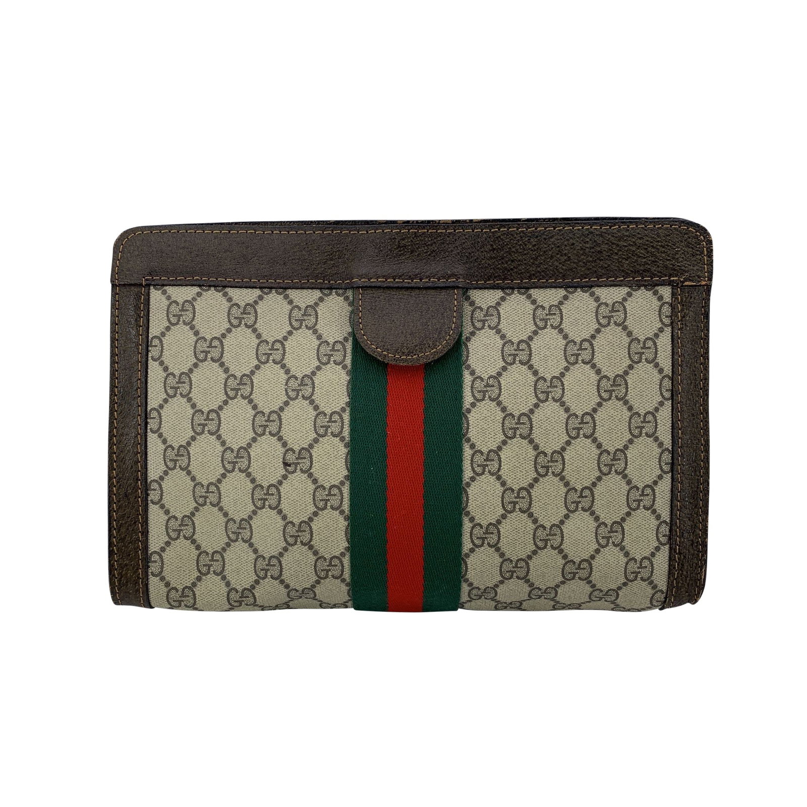 Gucci Vintage Cloth Clutch Bag Ophidia: This beautiful item will come with a Certificate of ity provided by Entrupy. The certificate will be provided at no further cost There's a special kind of charm in Gucci's late-1970s creations, and th