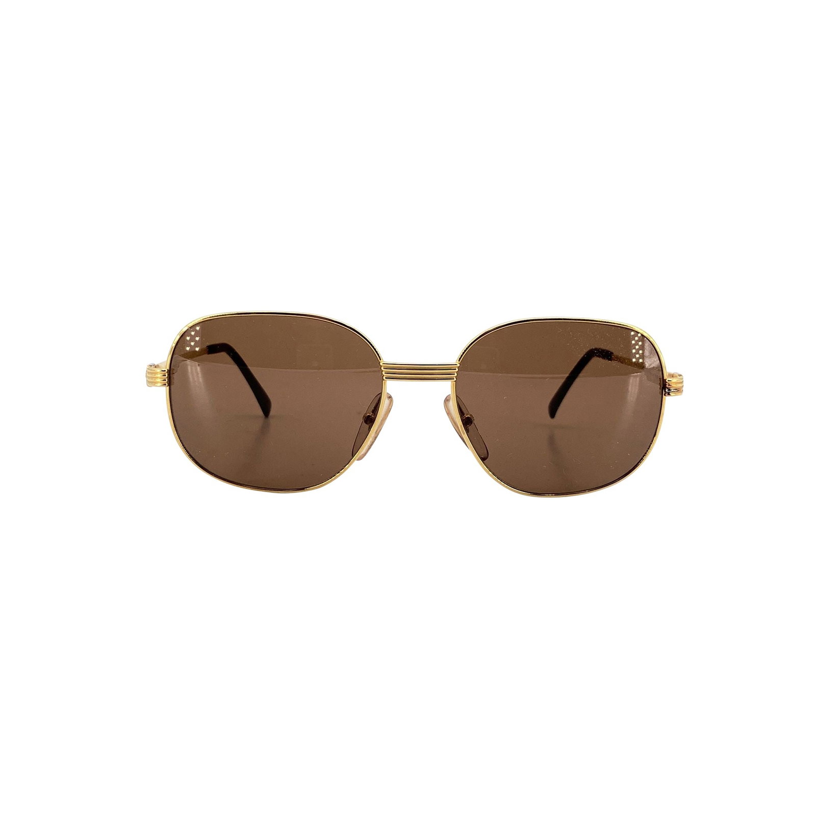 Dior Vintage Metal Sunglasses: Exuding the refined sophistication of 1980s luxury, these vintage Christian Dior Monsieur 2380 42 sunglasses are a statement of timeless elegance. Crafted in Japan from polished gold metal, their oval