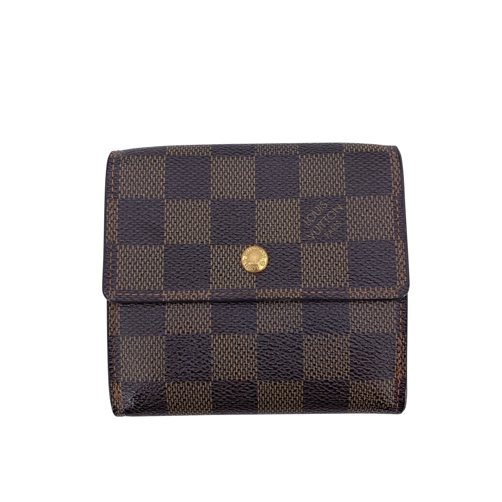 Louis Vuitton Vintage Cloth Wallet: A Classic Treasure from the Archives of Elegance Step into the timeless world of Louis Vuitton with this vintage Elise square-shaped wallet - a rare model that speaks the language of refined functiona