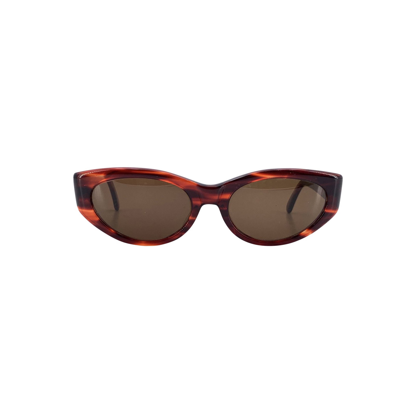 Other Brand Vintage Plastic Sunglasses: Embrace the refined allure of 1980s Italian style with these Nouvelle Vague Cat Eye Vintage Sunglasses NORRIS - a design that perfectly balances elegance and personality. Their brown plastic frame rev