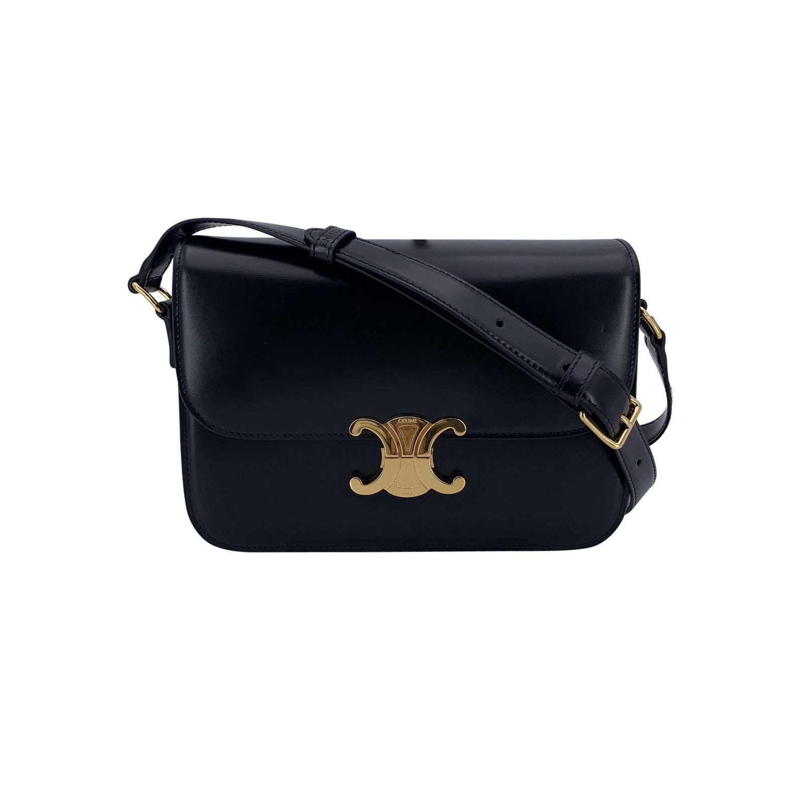Celine Leather Shoulder Bag Triomphe (1 of 7)