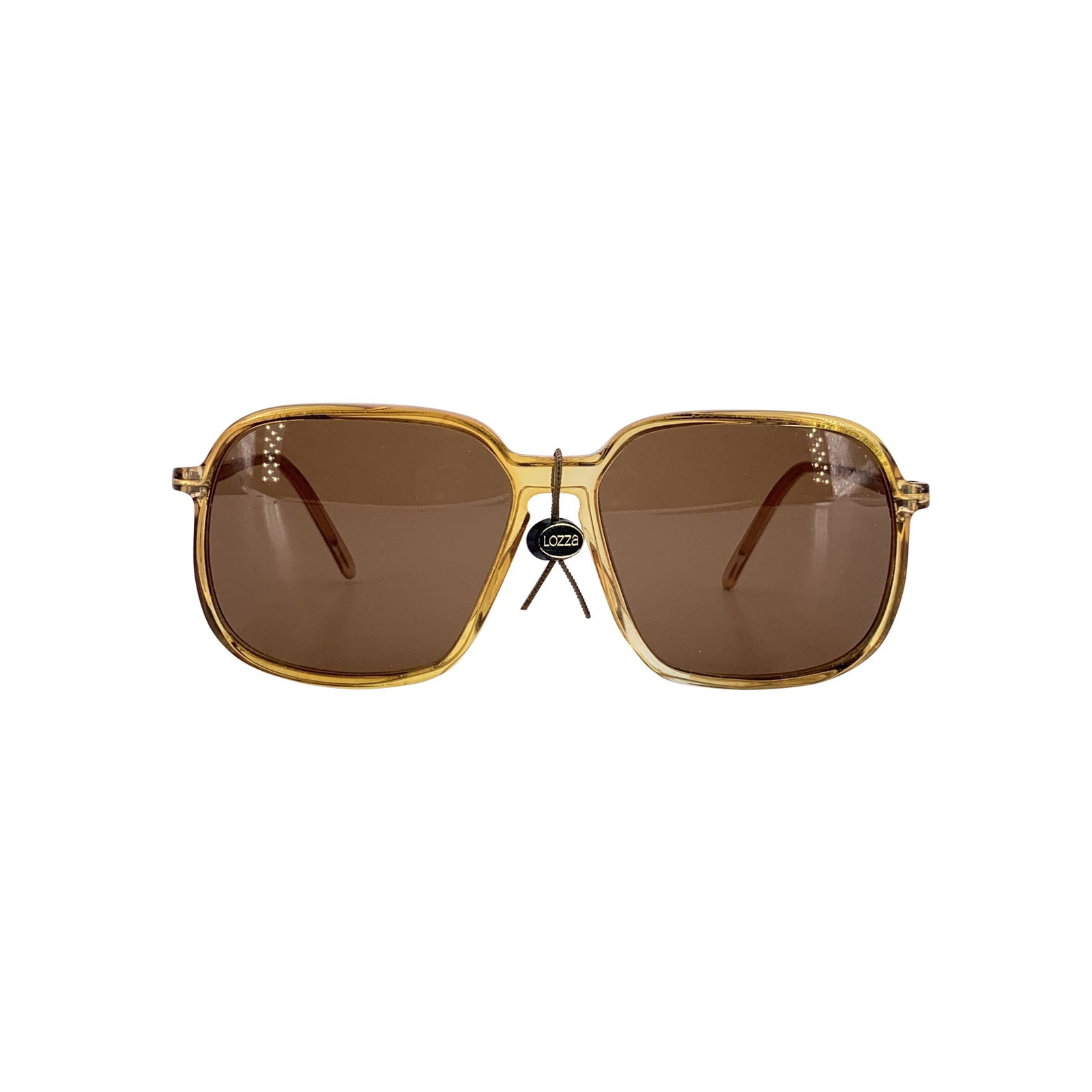Lozza Vintage Plastic Sunglasses: Step back into the effortless sophistication of 1980s Italian eyewear with these Lozza Vintage Square Sunglasses, a stunning piece from one of Italy's oldest and most respected eyewear houses. Crafted