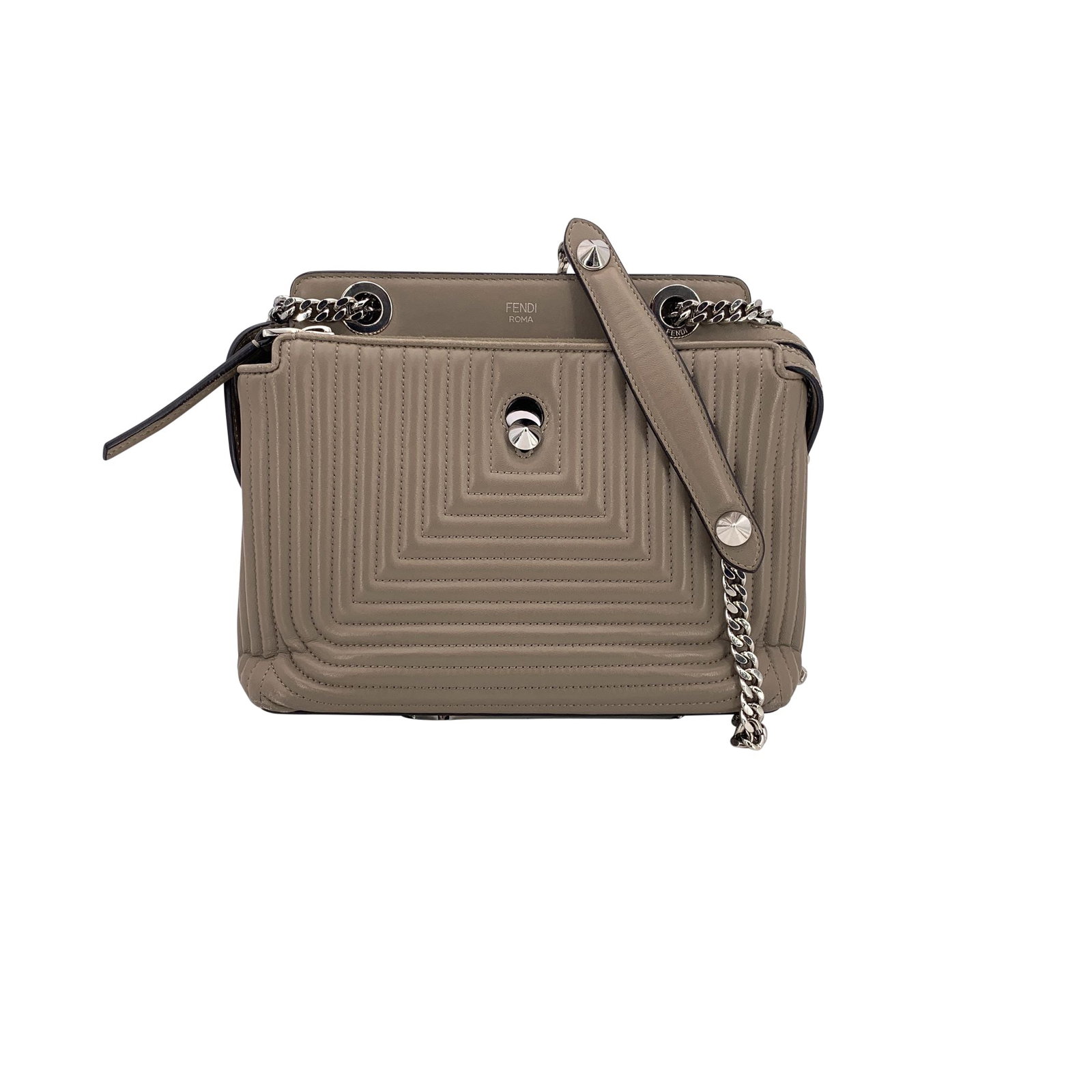 Fendi Leather Shoulder Bag Dot Com (1 of 7)