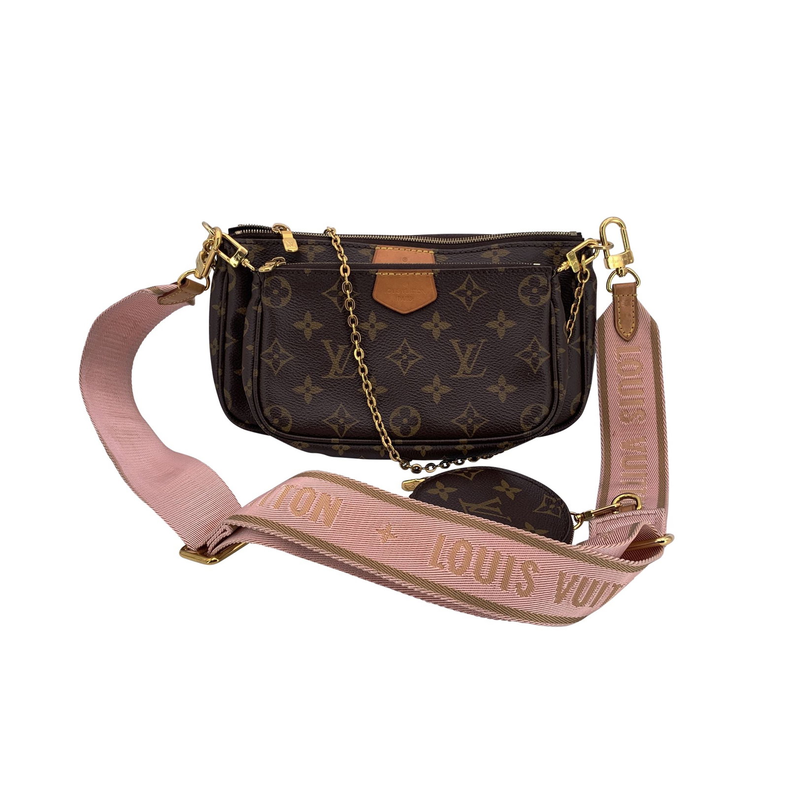 Louis Vuitton Cloth Crossbody Bag Multi Pochette Accessoires: This beautiful Bag will come with a Certificate of ity provided by Entrupy. The certificate will be provided at no further cost Discover the ultimate in versatile luxury with the Louis Vuitton Multi P