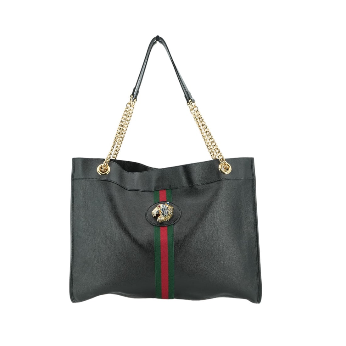 Gucci Leather Tote Bag Rajah: Embrace the sophisticated allure of the Gucci Rajah Tote, a standout piece from the 2010-2019 era that perfectly captures Alessandro Michele's maximalist vision. This large shoulder bag is meticulousl