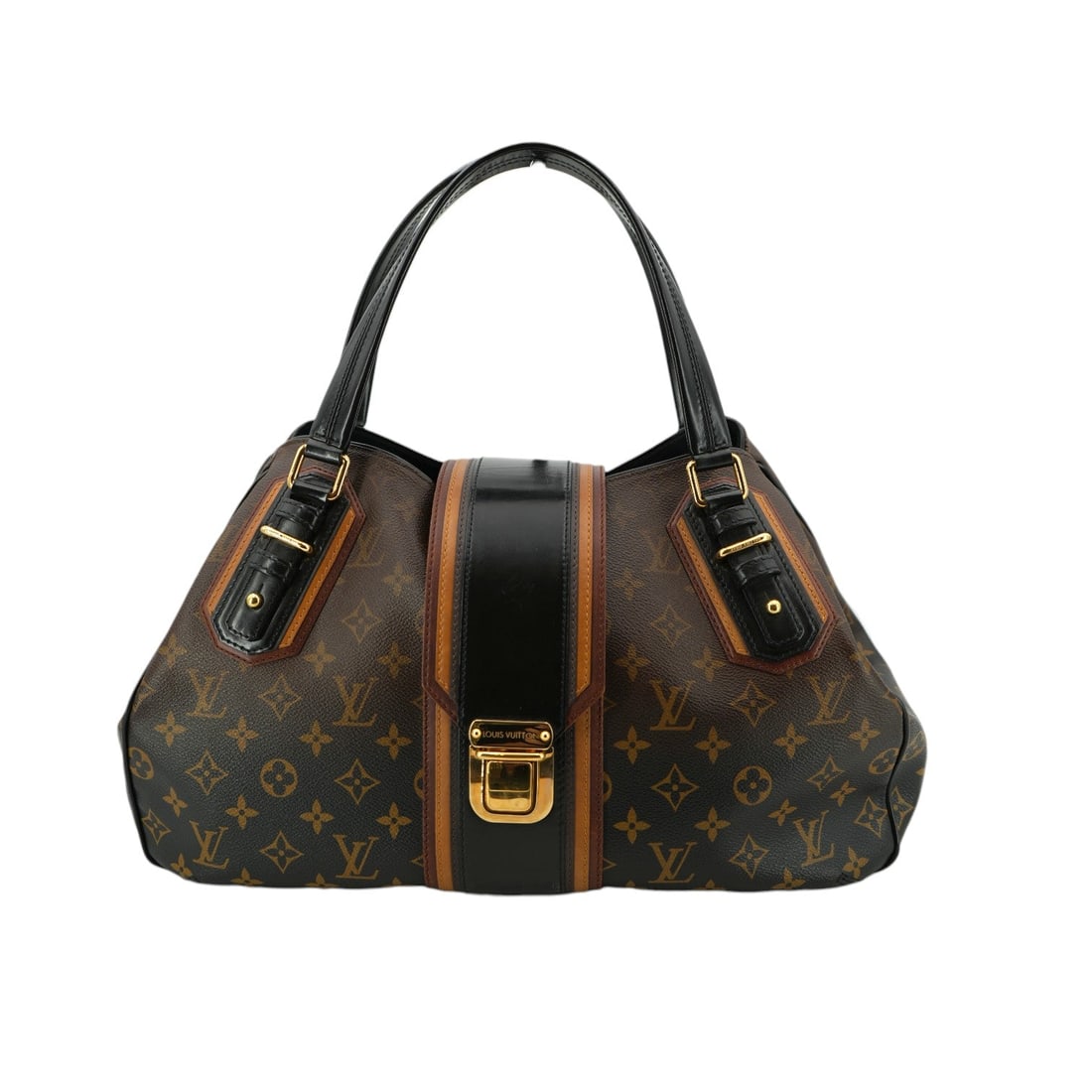 Louis Vuitton Cloth Handbag Griet Mirage: Step into the world of exclusive luxury with this Louis Vuitton Limited Edition Noir Monogram Canvas Griet Mirage Bag. A rare find from the 2000-2009 era, the Griet Mirage model is a true collector's 