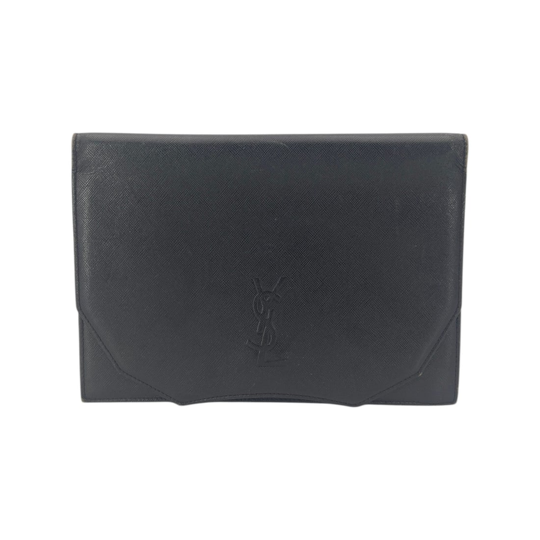 Yves Saint Laurent Vintage Leather Clutch Bag YSL: Step back into the sophisticated era of the 1980s with this exquisite Yves Saint Laurent clutch, a true testament to French craftsmanship and timeless design. This vintage treasure, crafted from premi