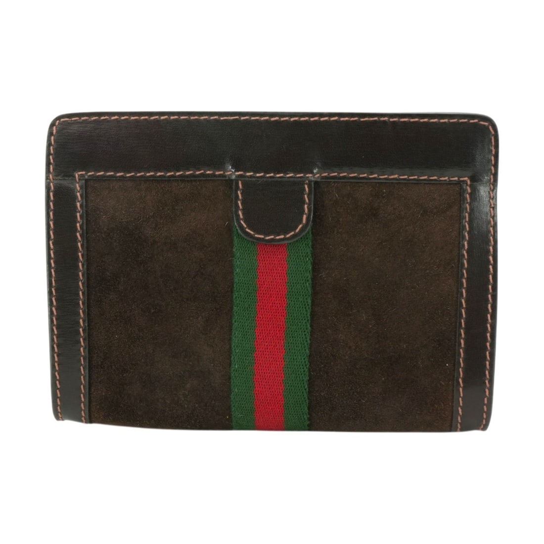 Gucci Vintage Suede Clutch Bag Ophidia: Step back into the golden era of Italian luxury with this exquisite Gucci Vintage Ophidia cosmetic bag, a true treasure from the 1980s. This small clutch-style accessory captures the timeless elegance