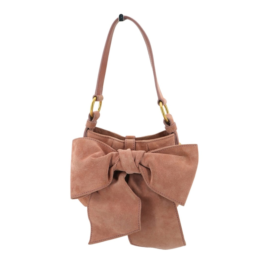 Yves Saint Laurent Suede Shoulder Bag Bow bag: Step into a world of timeless Parisian charm with this exquisite Yves Saint Laurent Bow bag. Crafted in France between 2010 and 2019, this small shoulder bag is a delightful find for any vintage enthu
