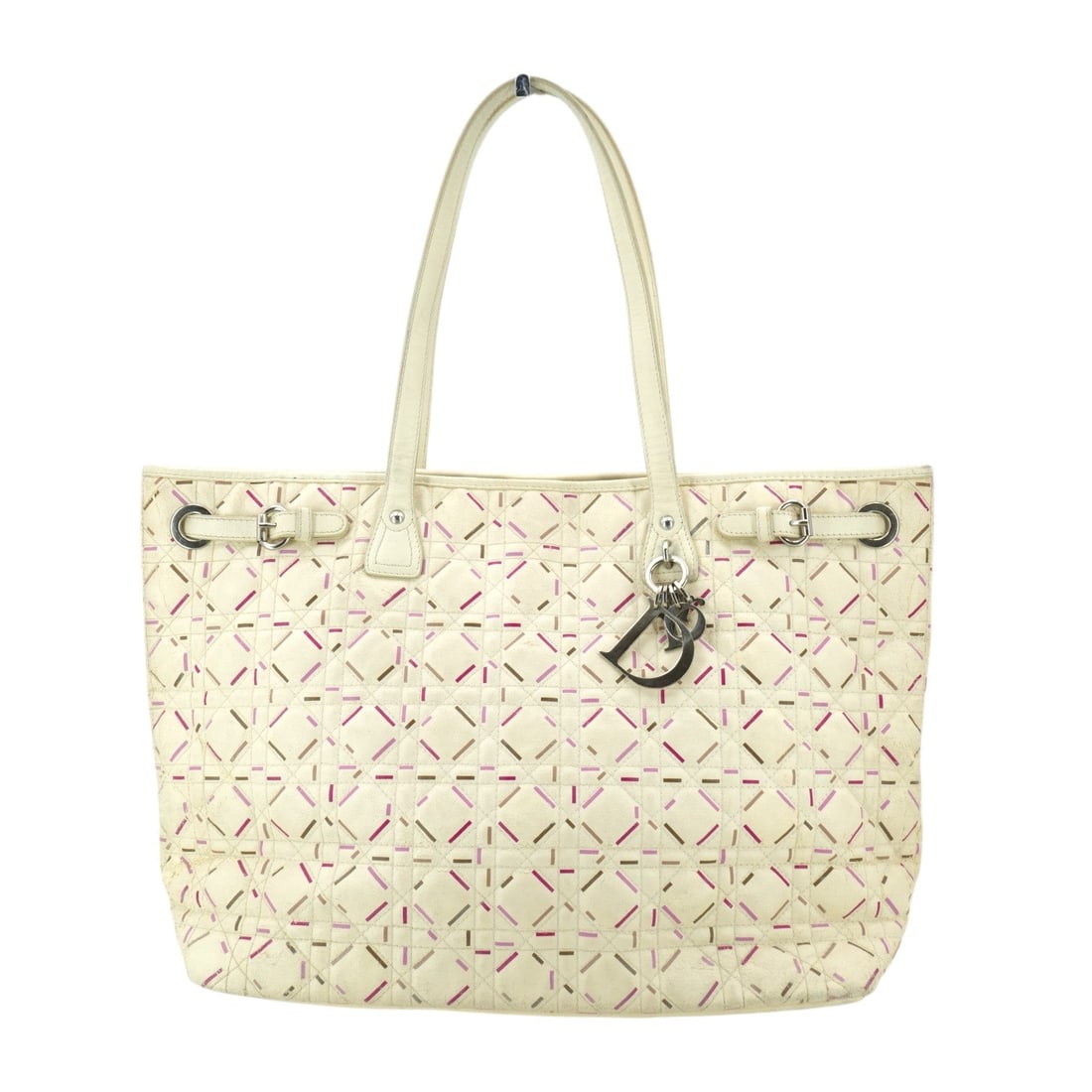 Dior Cloth Tote Bag Dior Panarea: As a lover of timeless vintage finds, there is something truly special about the Dior Panarea. Emerging from the 2010-2019 era, this tote is a beautiful evolution of Dior?s iconic aesthetic, blending 