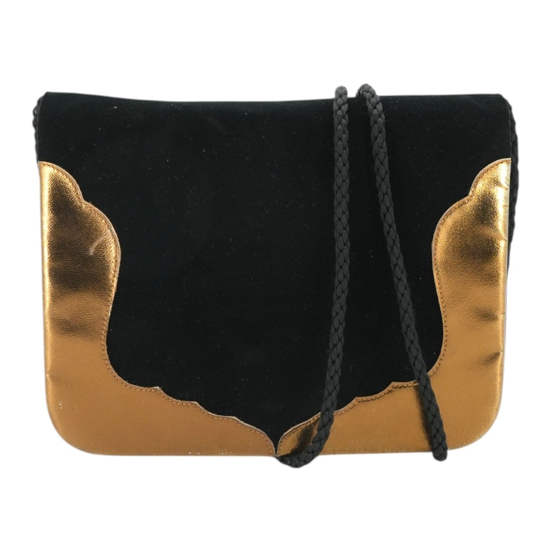 Yves Saint Laurent Vintage Velvet Crossbody Bag Evening Bag: Embrace the timeless elegance of the 1980s with this exquisite Yves Saint Laurent Crossbody Evening Bag. Perfectly capturing the glamour of its era, this small-sized vintage treasure is crafted from p