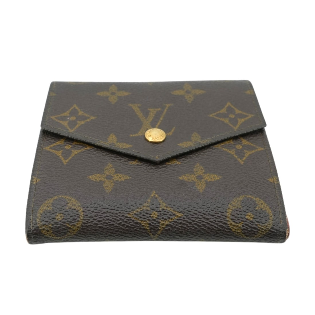 Louis Vuitton Vintage Cloth Wallet Compact: Step into the timeless elegance of the 1990s with this Louis Vuitton Vintage Monogram Double Flap Wallet Compact M61660. A true treasure for any vintage enthusiast, this small wallet was meticulously 