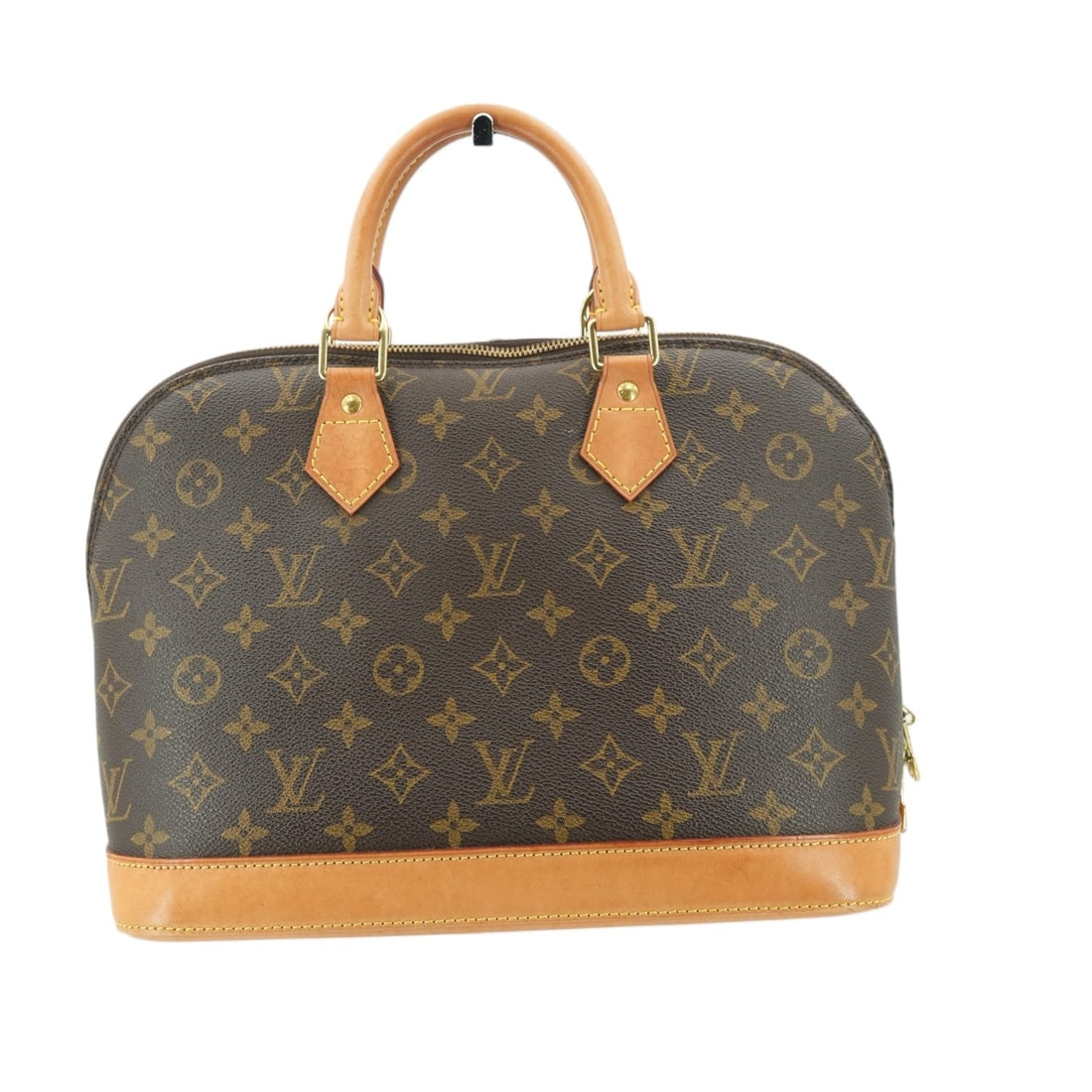 Louis Vuitton Cloth Handbag Alma: Step into timeless Parisian elegance with the Louis Vuitton Vintage Monogram Canvas Alma PM Bag, an enduring icon from LOUIS VUITTON that perfectly embodies the charm of classic luxury handbags. Craft