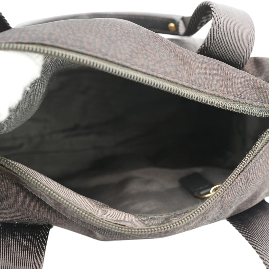 Borbonese Cloth Handbag Brown Partridge Eye - 7