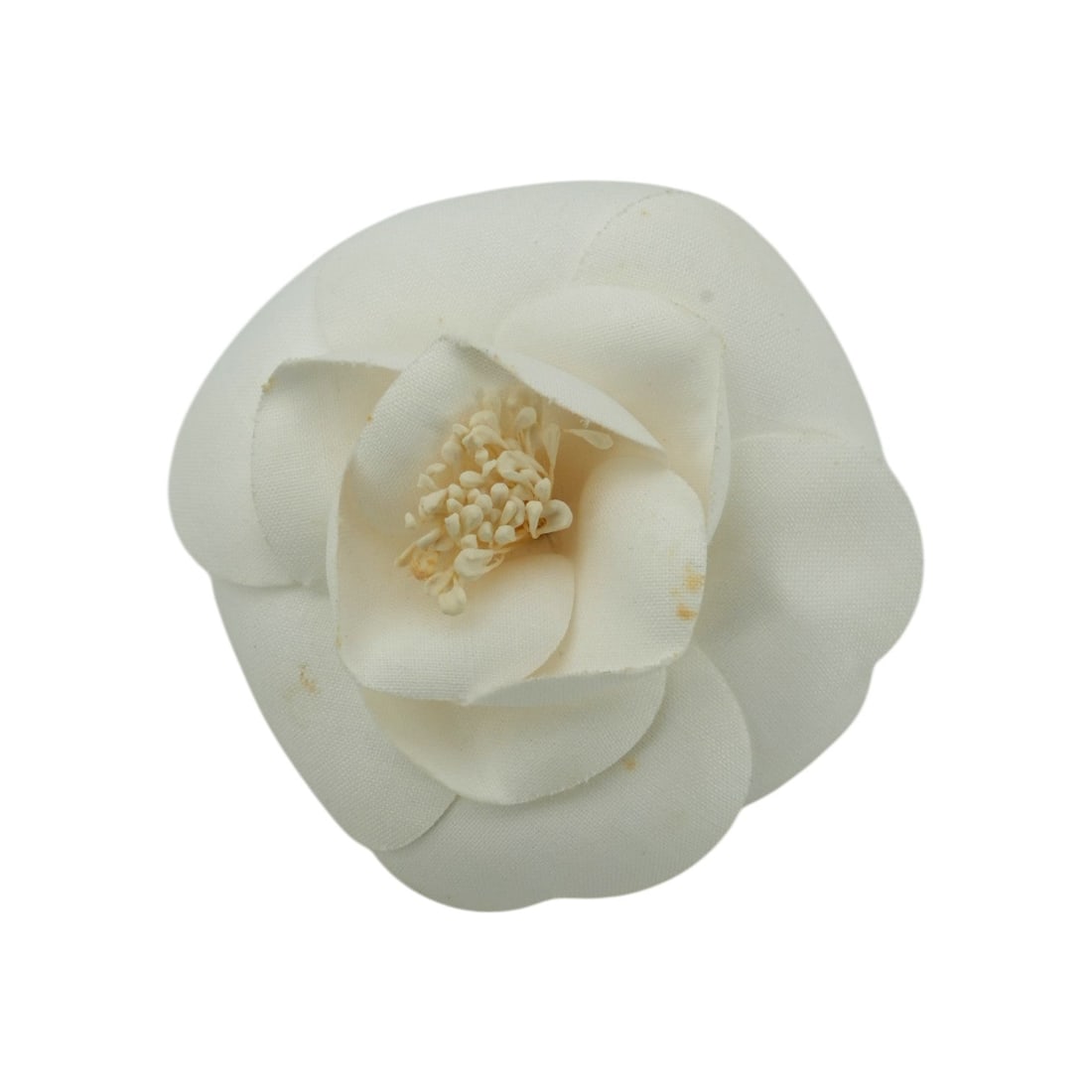 Chanel Cloth Brooch Camelia: Step into the world of timeless Parisian chic with this exquisite Chanel Camelia brooch. A true icon of the house, the Camelia was Coco Chanel's favorite flower, symbolizing purity and longevity. This