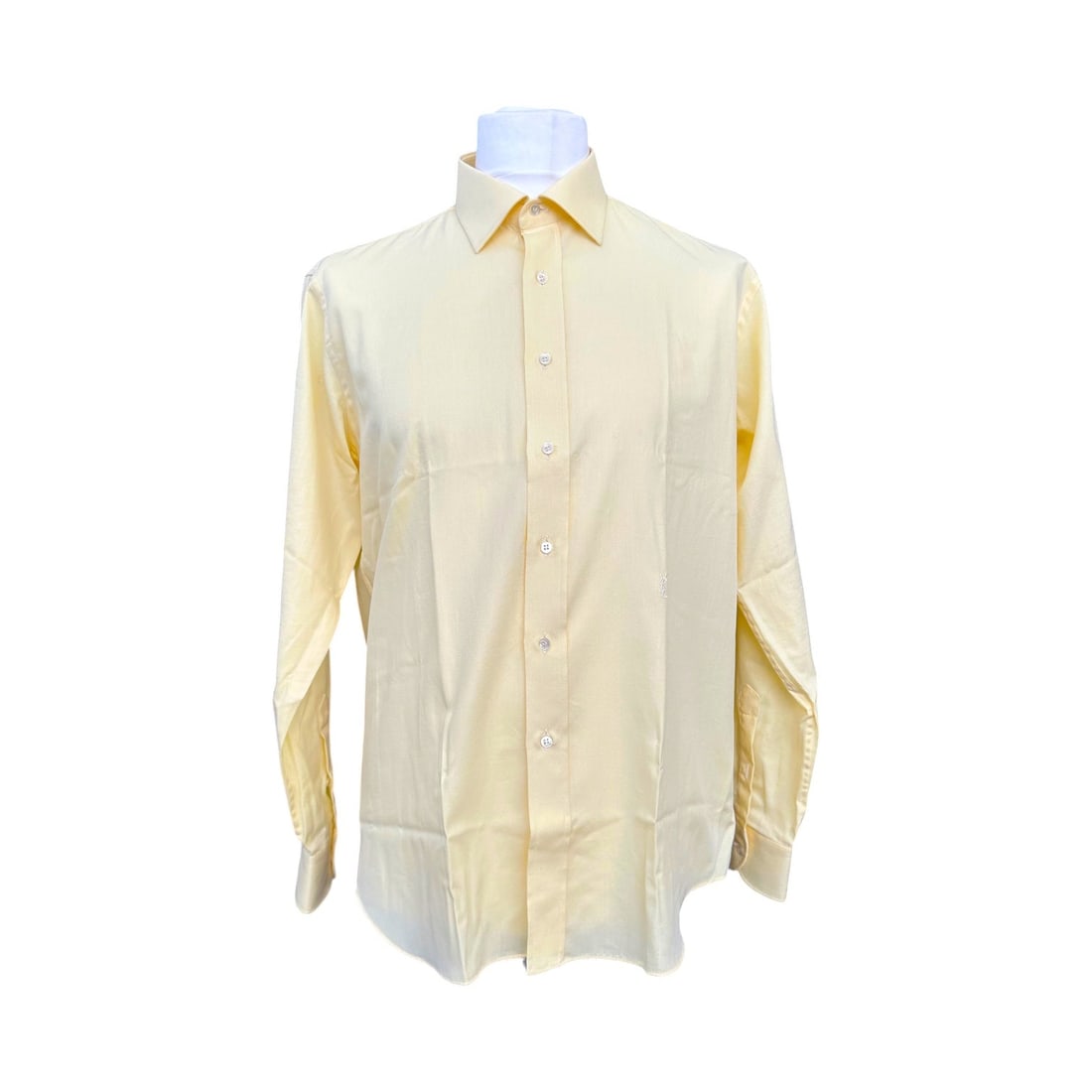 Yves Saint Laurent Vintage Cotton Shirt Unisex Shirt: Embrace the understated elegance of the 1990s with this exquisite Yves Saint Laurent long-sleeve shirt, masterfully crafted in Italy. This model is a rare find for the vintage enthusiast, prioritizing